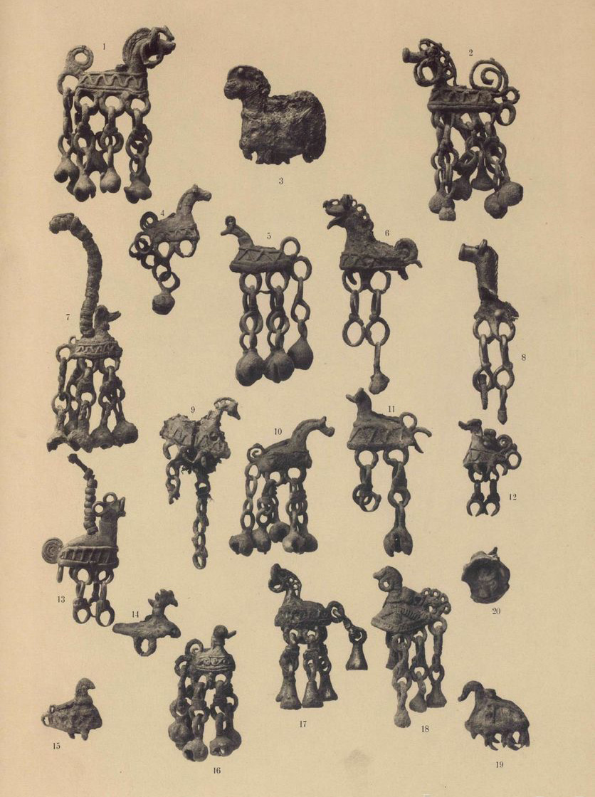 Вещи из Костромских курганов раскопки Ф.Д. Нефедова 1895-96. Таблица 3.