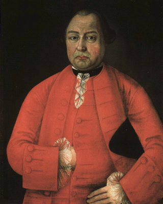 Неизвестный художник XVIII века. Портрет А. С. Березина. Холст, масло.