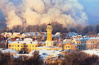 Fire tower in winter