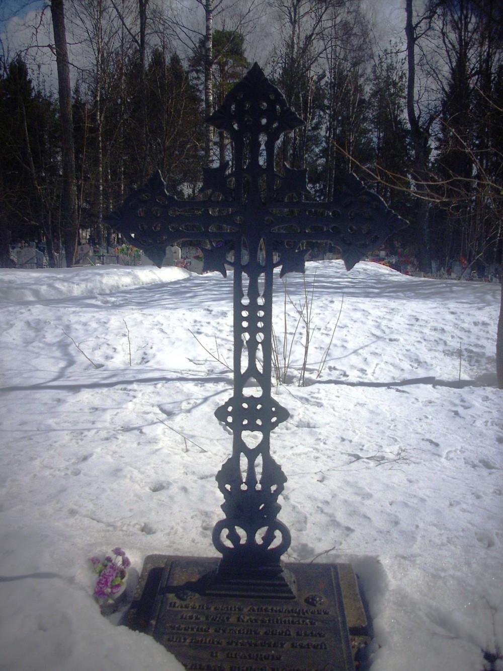 Захоронение П.А.Катенина. фото М.Шейко 2 апреля 2014 года